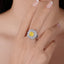 SOLID GOLD LAB-GROWN VVS FANCY VIVID YELLOW DIAMOND & DIAMOND RING (#:SY010Y-R)