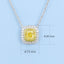 GENUINE YELLOW DIAMOND & DIAMOND NECKLACE(#:P1038)