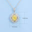 GENUINE YELLOW DIAMOND & DIAMOND NECKLACE(#:P1039)