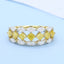 GENUINE YELLOW DIAMOND & DIAMOND RING(#:P1092)
