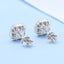GENUINE YELLOW DIAMOND & DIAMOND EARRINGS (#:P1095)