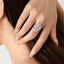 SOLID GOLD LAB-GROWN VVS FANCY VIVID PINK DIAMOND & DIAMOND RING (#:SY030P-R)