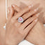 SOLID GOLD LAB-GROWN VVS FANCY VIVID PINK DIAMOND & DIAMOND RING (#:SY017P-R)