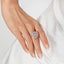SOLID GOLD LAB-GROWN VVS FANCY VIVID PINK DIAMOND & DIAMOND RING (#:SY028P-R)