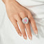 SOLID GOLD LAB-GROWN VVS FANCY VIVID PINK DIAMD & DIAMOND RING (#:SY037P-R)