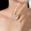 SOLID GOLD LAB-GROWN VVS FANCY VIVID PINK DIAMOND & DIAMOND RING (#:SY027P-R)