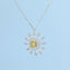 GENUINE YELLOW DIAMOND & DIAMOND NECKLACE (#:XL010-Y)