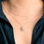 GENUINE YELLOW DIAMOND & DIAMOND NECKLACE (#:XL010-Y)