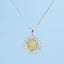 GENUINE YELLOW DIAMOND & DIAMOND NECKLACE (#:XL013-Y)