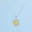 GENUINE YELLOW DIAMOND & DIAMOND NECKLACE (#:XL013-Y)
