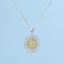 GENUINE YELLOW DIAMOND & DIAMOND NECKLACE (#:XL013-Y)
