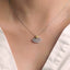 GENUINE YELLOW DIAMOND & DIAMOND NECKLACE (#:XL055-Y )
