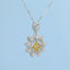 GENUINE YELLOW DIAMOND & DIAMOND NECKLACE (#:XL065-Y)