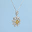 GENUINE YELLOW DIAMOND & DIAMOND NECKLACE (#:XL065-Y)