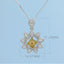 GENUINE YELLOW DIAMOND & DIAMOND NECKLACE (#:XL065-Y)
