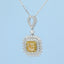 GENUINE YELLOW DIAMOND & DIAMOND NECKLACE (#:XL125-Y)