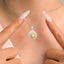 GENUINE YELLOW DIAMOND & DIAMOND NECKLACE (#:XL157-Y )