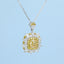 GENUINE YELLOW DIAMOND & DIAMOND NECKLACE (#:XL161-Y)