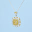 GENUINE YELLOW DIAMOND & DIAMOND NECKLACE (#:XL161-Y)