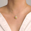 GENUINE YELLOW DIAMOND & DIAMOND NECKLACE (#:XL161-Y)
