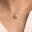 GENUINE YELLOW DIAMOND & DIAMOND NECKLACE (#:XL161-Y)