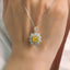 GENUINE YELLOW DIAMOND & DIAMOND NECKLACE (#:XL161-Y)