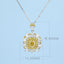 GENUINE YELLOW DIAMOND & DIAMOND NECKLACE (#:XL161-Y)