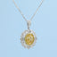 GENUINE YELLOW DIAMOND & DIAMOND NECKLACE (#:XL166-Y)