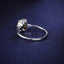 SOLID GOLD 0.36 CTW F-G VVS OVAL CUT LAB-GROWN YELLOW DIAMOND&DIAMOND RING(#:YDR002)