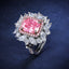 SOLID GOLD LAB-GROWN VVS FANCY VIVID PINK DIAMOND & DIAMOND RING (#:SY004P-R)
