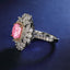 SOLID GOLD LAB-GROWN VVS FANCY VIVID PINK DIAMOND & DIAMOND RING (#:SY008P-R)