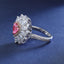 SOLID GOLD LAB-GROWN VVS FANCY VIVID PINK DIAMD & DIAMOND RING (#:SY031P-R)