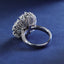 SOLID GOLD LAB-GROWN VVS FANCY VIVID PINK DIAMD & DIAMOND RING (#:SY033P-R)