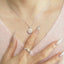 GENUINE YELLOW DIAMOND & DIAMOND NECKLACE(#:P1039)