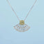 GENUINE YELLOW DIAMOND & DIAMOND NECKLACE (#:XL055-Y )