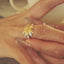 GENUINE YELLOW DIAMOND & DIAMOND RING(#:MQJZ24)
