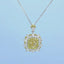 GENUINE YELLOW DIAMOND & DIAMOND NECKLACE (#:XL161-Y)