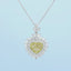 GENUINE YELLOW DIAMOND & DIAMOND NECKLACE (#:XL157-Y )