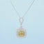 GENUINE YELLOW DIAMOND & DIAMOND NECKLACE (#:XL125-Y)