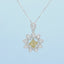 GENUINE YELLOW DIAMOND & DIAMOND NECKLACE (#:XL065-Y)