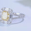 LAB-GROWN YELLOW DIAMOND & DIAMOND RING(#:LGJZ040-Y)