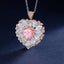 SOLID GOLD LAB-GROWN VVS FANCY VIVID PINK DIAMOND & DIAMOND PENDANT (#:SY037P-R)