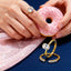 SOLID GOLD D-E VVS LAB-GROWN STACKABLE DIAMOND RING (#:2026R21)