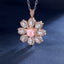 SOLID GOLD LAB-GROWN VVS FANCY VIVID PINK DIAMOND & DIAMOND PENDANT (#:SY032P-P)