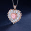 SOLID GOLD LAB-GROWN VVS FANCY VIVID PINK DIAMOND & DIAMOND PENDANT (#:SY037P-R)