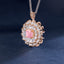 SOLID GOLD LAB-GROWN VVS FANCY VIVID PINK DIAMD & DIAMOND PENDANT (#:SY027P-P)