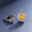 SOLID GOLD LAB-GROWN VVS FANCY VIVID YELLOW DIAMOND & DIAMOND RING & PENDANT (#:SY010Y-M)