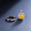SOLID GOLD LAB-GROWN VVS FANCY VIVID YELLOW DIAMOND & DIAMOND RING & PENDANT (#:SY015Y-M)