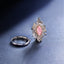 SOLID GOLD LAB-GROWN VVS FANCY VIVID PINK DIAMOND & DIAMOND RING & PENDANT (#:SY030P-M)