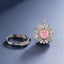 SOLID GOLD LAB-GROWN VVS FANCY VIVID PINK DIAMOND & DIAMOND RING & PENDANT (#:SY009P-M)